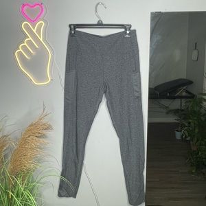 Mondetta Gray Activewear Mesh Pocket Leggings